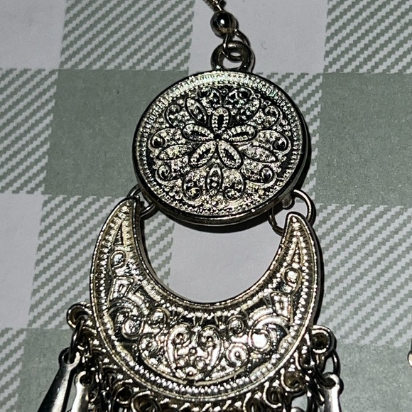 Torrid Bohemian Silver Dangle Earrings - Picture 4 of 6